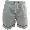 FRANKS BOARDSHORT MID WHITE EMBROIDERED M  - WHITE EMBROIDERED - male