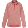 BURTON HEAVYWEIGHT X BASE LAYER QUARTER ZIP WMN CRANBERRY HEATHER S  - CRANBERRY HEATHER - female