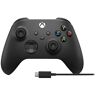 Kontroler bezprzewodowy MICROSOFT 1V8-00002 Xbox Carbon Black + Kabel USB-C