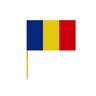 Inny producent (majster PL) Wykałaczki Flaga Rumunii w partiach po 100 sztuk o długości 10 cm
