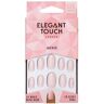 Elegant Touch Polished Colour nails with glue oval #jackie