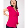 Top para grávida, eco-friendly, Fiona da ENVIE DE FRAISE rosa-framboesa