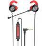 Hp Earphones Ergo Micro Destacavel Dhe-7004 Jack3.5" Red-Black