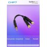 Startech Cable Divisor 3 5mm M A 2x H