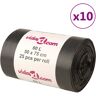 vidaXL Sacos do lixo 250 pcs 60 L preto