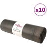 vidaXL Sacos do lixo com atilhos 250 pcs 60 L preto