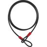 Abus Cobra Cabo de aço Preto 250 cm