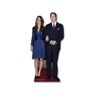 S/marca Figura de Papelão Príncipe William e Miss Middleton 182 Cm
