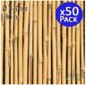 Suinga Tutor de bambu natural 90 cm 6-10 mm Pacote 50 Varas de bambu ecológicas para apoiar árvores, plantas e vegetais