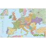STIEFEL Europa țări fémléces hartă 100x140cm