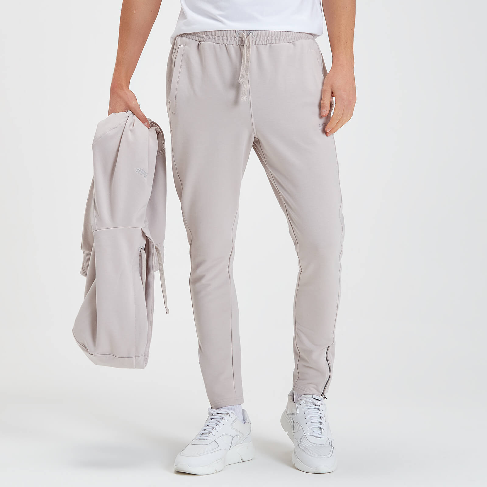 MP Pantaloni tip jogger pentru bărbați MP Rest Day - Bone Grey - S