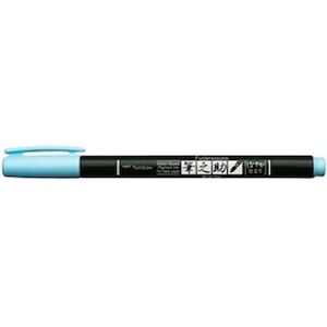 Tombow Brush pen Fudenosuke soft pastel light blue 4st