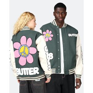 Butter Goods Varsityjacka - World Peace Unisex M Grön