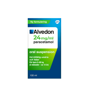 Alvedon 24 mg/ml 100 milliliter Oral suspension