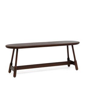 Massproductions - Albert Bench - W 160, H 500, Walnut Stained Beech - False - Träfärgad - Trä