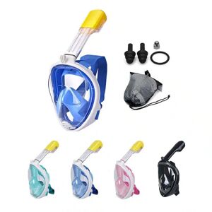 Snorkelmask Med Fäste Till Actionkamera (Färger:: Rosa, Stoerelse: L/xl)