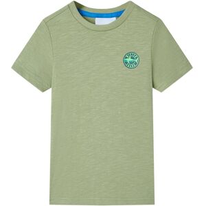 vidaXL T-shirt för barn ljus khaki 128