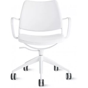 Stua Kontorsstol Gas Task Chair, Färg White Ecoleather, Underrede/ben Vit