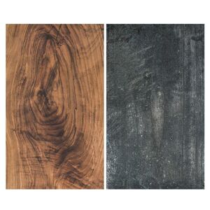 Kamda Pappersbakgrund PVC Mörkt trä dubbelsidig för fotografering 57x87cm