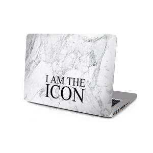 Design By Malin Wallberg Skin för Macbook 12-tum - I am the icon marmor vit