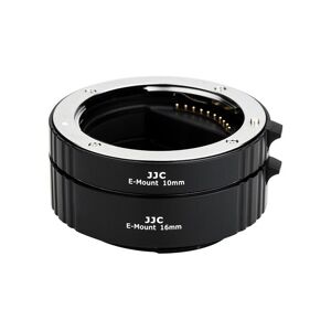 JJC Mellanringar 10mm/16mm för Sony E   Autofokus   Automatisk exponering   Makrofotografering