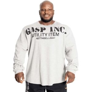 Gasp Thermal Gym Sweater Grey Melange