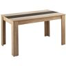 byLIVING Esstisch NORI/Küchentisch 120 cm/Esszimmertisch/Tisch in Sonoma Holz Eichen-Optik hell-braun/Wendeplatte in der Mitte wahlweise Schwarz oder Weiß / 120 x 80 x 75 cm (L x B x H)