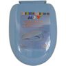 MSV WC-Sitz mit Soft Close in blau, Plastik, 30 x 20 x 15 cm