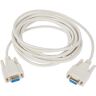 Digitus Serielles Anschluss-Kabel D-Sub 9 zu D-Sub 9 Buchse zu Buchse 5.0m RS-232 RS-485 Beige