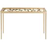 Safavieh Glam Accent Table with Iron Legs, in Gold and Clear, 30 X 107 X 76.2