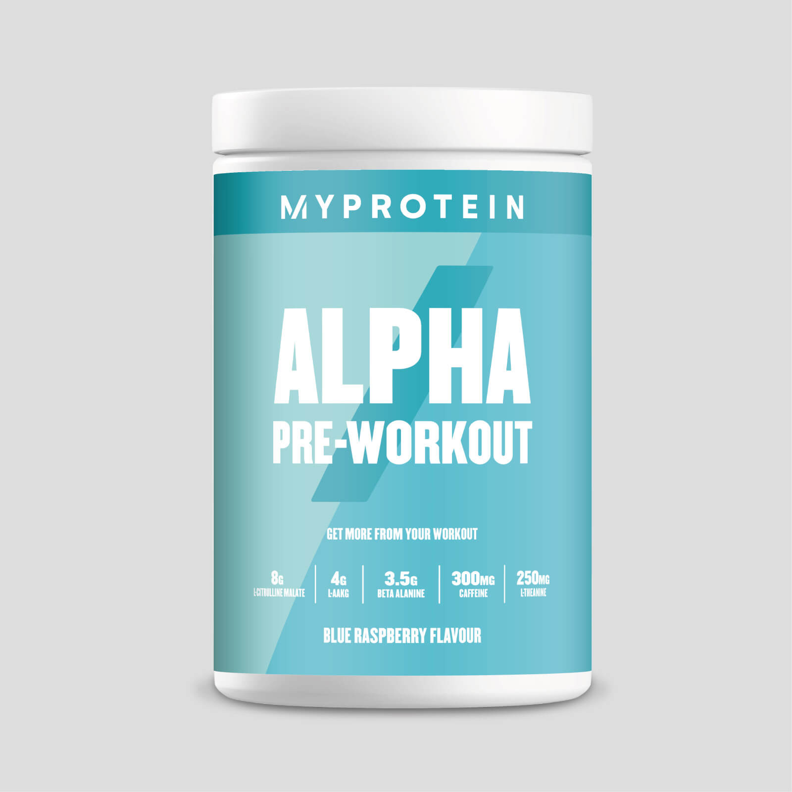 Myprotein Predtréningový stimulant Alpha Pre-Workout - 600g - Modrá Malina