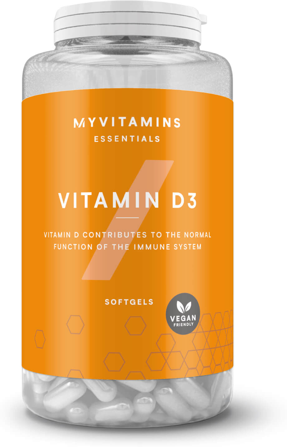 Myvitamins Vegánske mäkké tobolky s vitamínom D - 60softgels - Neochutený