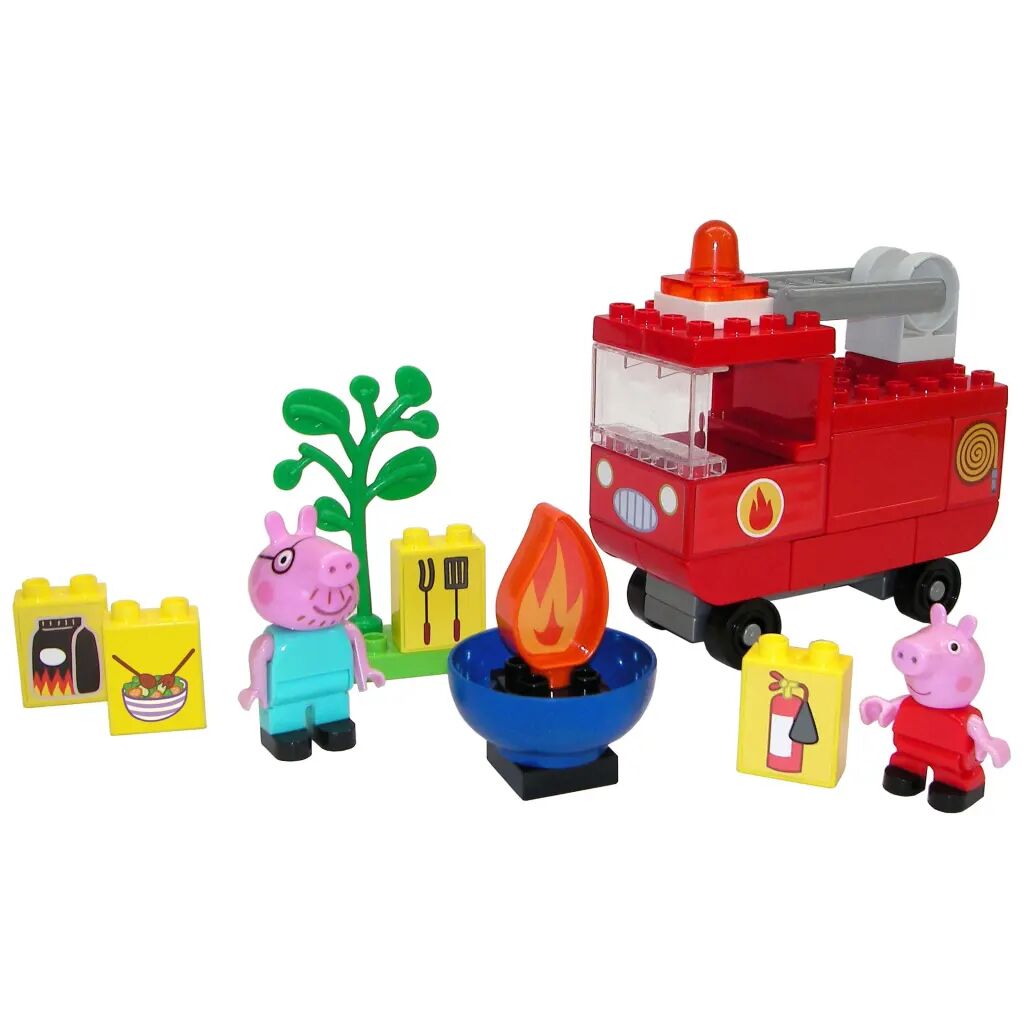 BIG 40-dielna hracia sada Bloxx Peppa Pig s hasičským autom