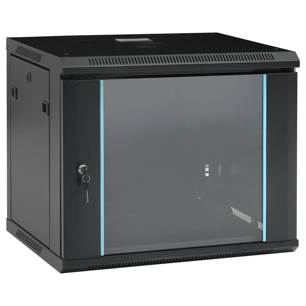 vidaXL 9U Nástenná serverová skriňa 19" 600x450x510 mm IP20