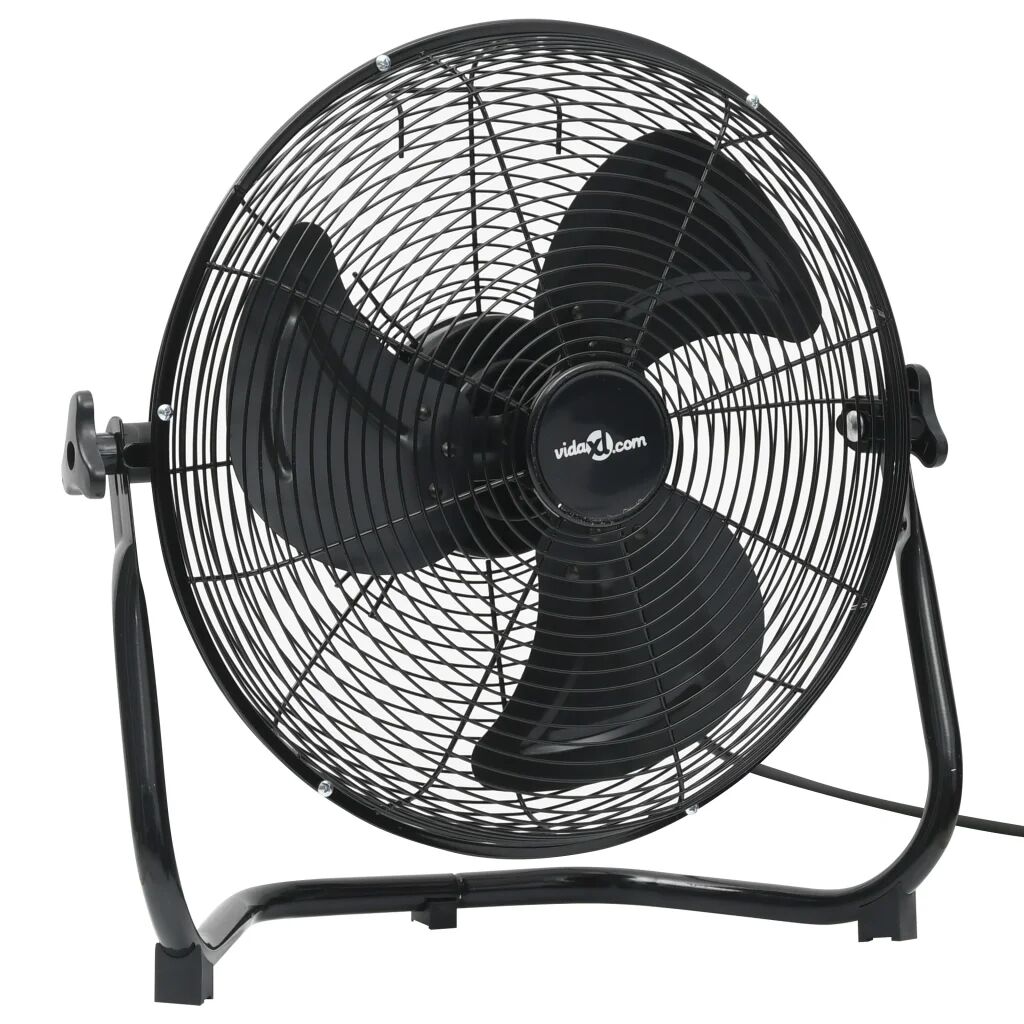 vidaXL Podlahový ventilátor 3 rýchlosti 45 cm 60 W čierny