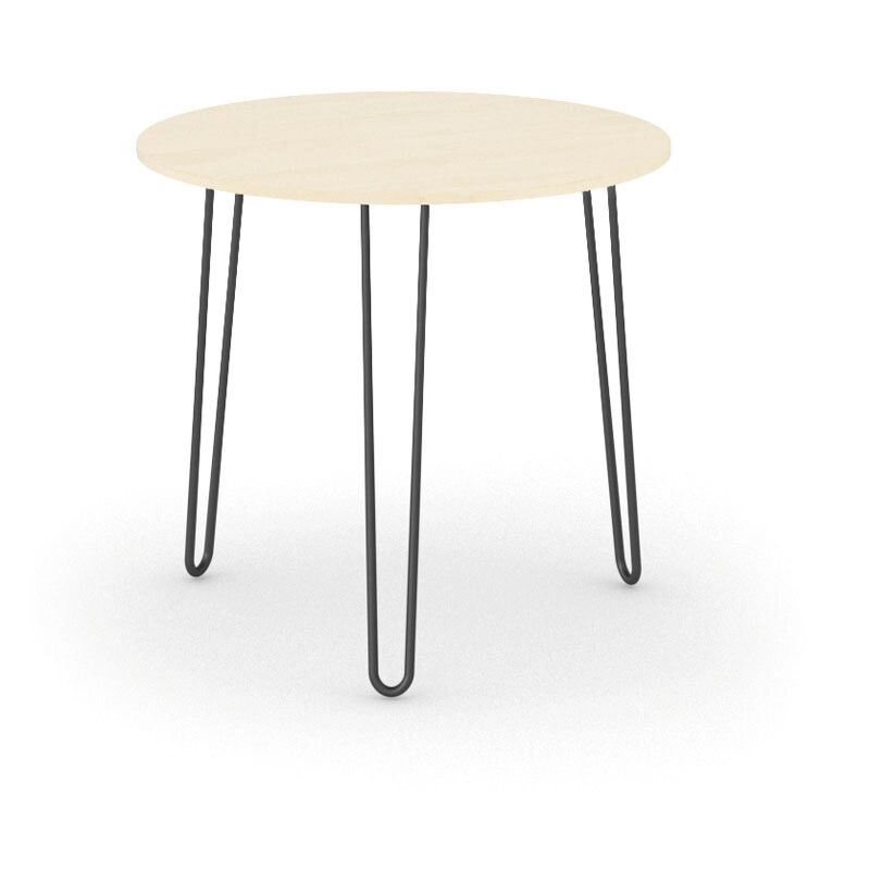 B2B Partner Okrúhly jedálenský stôl spider, priemer 800 mm, čierna podnož, doska