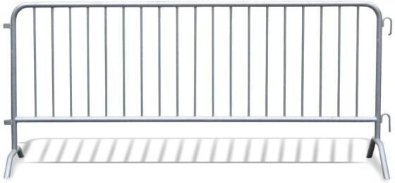 B2B Partner Mobilná zábrana - 2500 x 1100 mm, trubky 38 mm