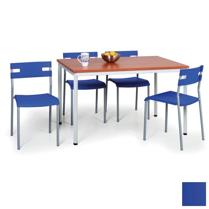 B2B Partner Zostava stôl + 4 stoličky modré zadarmo