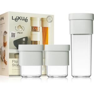 Lékué Flip Storage Set set for dry food storage colour Silver