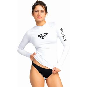 Women's Roxy Womens Whole Hearted UPF 50 Surf Rash Vest - White - Size: 12