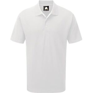 ORN 1190-30 Oriole Moisture Wicking Poloshirt S  White