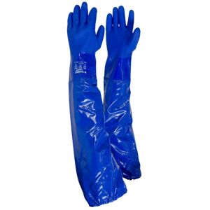 Ejendals Tegera 12910 Extra Long Chemical Resistant Gauntlets 8  Blue