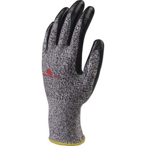 Delta Plus VECUT43G3 Nitrile Coated Cut 3 Glove  Nitrile Coating Palm Gauge 13  8  Grey/Black