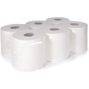 Enigma White 1-Ply Embossed Hand Paper Towels 6 Pack