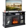 Costway Fireplace TV Stand for TVs up to 55 Inches With 2000W Electric Fireplace Insert