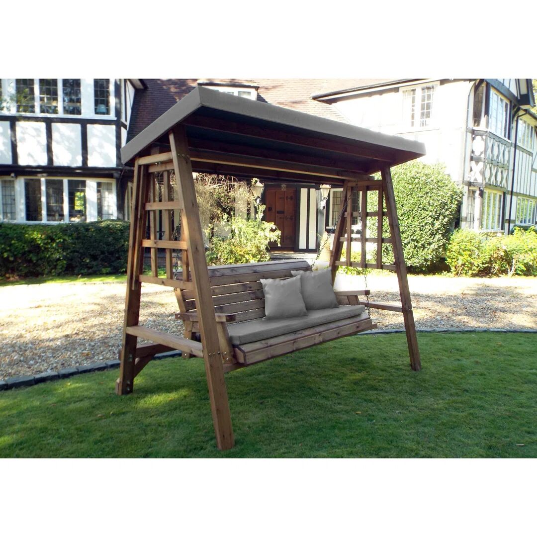 Photos - Canopy Swing Union Rustic Galloway Swing Seat with Stand brown 170.0 H x 124.0 W x 196.
