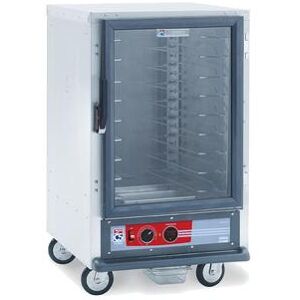 Metro C515-HFC-U 1/2 Height Non-Insulated Mobile Heated Cabinet w/ (8) Pan Capacity, 120v, Chrome