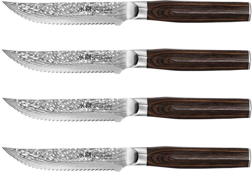 Cuisine::pro Damashiro 4pc Emperor 4.5in Steak Knife Set Silver NoSize