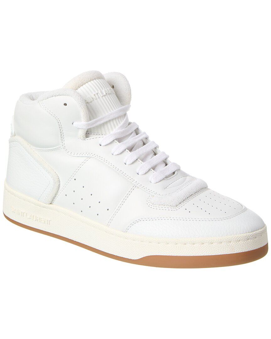 Saint Laurent SL/80 Leather Mid-Top Sneaker White 42.5