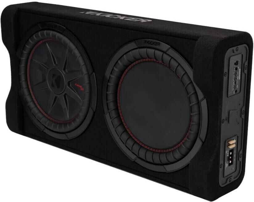 Kicker 12 inch 500W Rms Thin Down Firing Car Subwoofer - Black